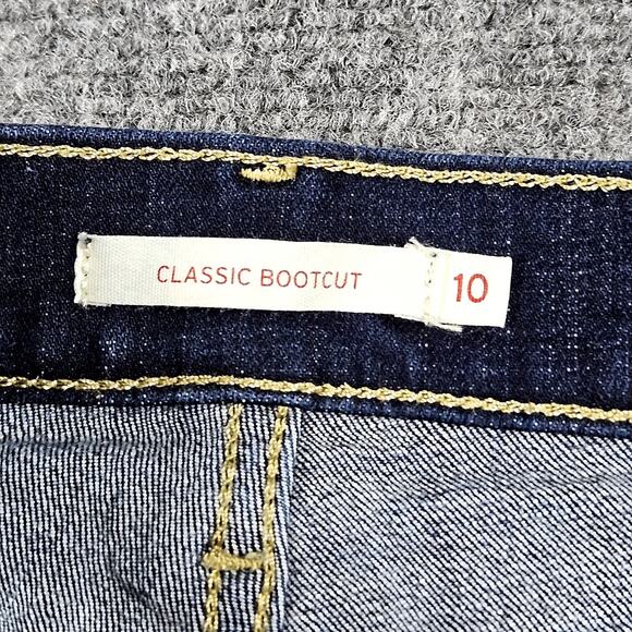 Levis Jeans Classic Bootcut Size 10 (31x31) Blue Denim Mid Rise Stretch - Picture 5 of 9